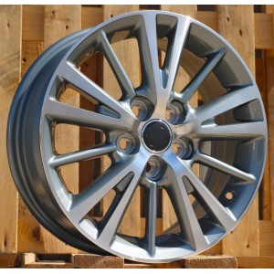 R16x6.5  5X100  ET  39  54.1  L1051  (IN0099)  Grey Polished (MG)  For TOYOT  (A)
