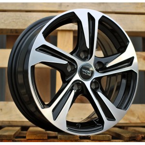 R16x6.5  5X105  ET  39  56.6  B1242  Black Polished (MB)  For RACIN  (R)