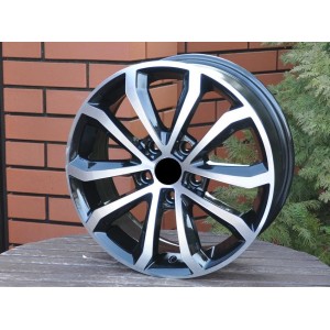 R16x6.5  5X112  ET  46  57.1  XF083  Black Polished (MB)  For SKODA  (R)  ((AKC 65 Eur))
