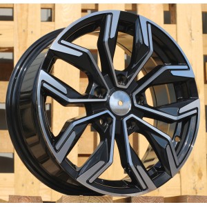 R16x6.5  5X114.3  ET  41  66.1  B1518  Black Polished (MB)  For RENAU  (Z1+Z2)