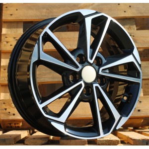 R16x6.5  5X114.3  ET  50  67.1  B1134  Black Polished (MB)  For KIA  (L1+P)