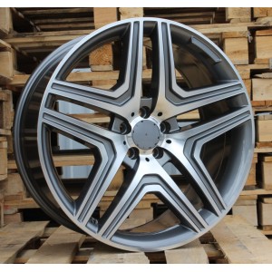 R16x7.5  5X112  ET  38  66.6  BK206  Grey Polished (MG)  For MER  (R)  ((AKC 65 Eur))