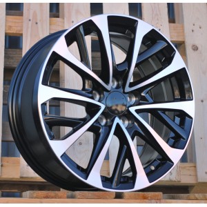 R17x7.5  5X114.3  ET  40  60.1  H3320F  Black Polished (MB)  For LEX  (M)  (HYBRID FORGED)