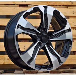 R17x7.5  5X114.3  ET  45  64.1  B5520  Black Polished (MB)  For HOND  (L1)