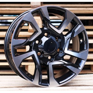 R17x7.5  6X139.7  ET  25  106.1  B1704  Black Polished (MB)  For 4X4  (Z1+Z3)  (New TOYOTA)