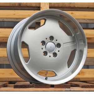 R17x9  5X112  ET  30  66.6  BK632  Silver+Polished Lip (SP)  For MER  (R+L4)  (MONOBLOCK Style)