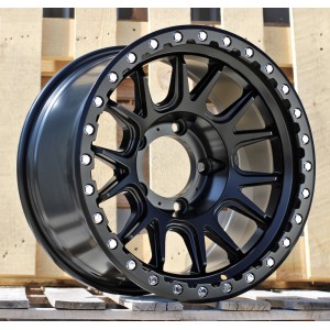 R17x9  5X150  ET  M12  110.5  F7018  Black Matt (BM)  For 4X4  (P2)  (Chrome Rivets)