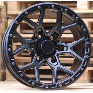 R17x9  6X139.7  ET  M12  110.1  B1536  Black Half Matt (BLHM)  For 4X4  (M)