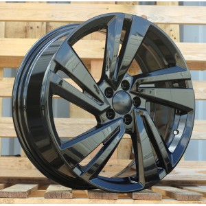 R18x7  5X100  ET  39  57.1  3S1282  Black (BL)  For VW  (D4)  (T-Cross HYBRID FORGED)