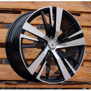 R18x7.5  5X108  ET  49  65.1  YF0448  Black Polished (MB)  For PEUG  (P1)  (HYBRID FORGED)