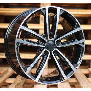 R18x7.5  5X112  ET  45  57.1  B1415  Black Polished (MB)  For VW  (Z1+Z6)  ((AKC 95 Eur))