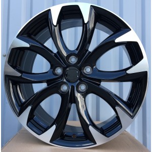 R18x7.5  5X114.3  ET  50  67.1  L1470  (1470187507M)  Black Polished (MB)  For MAZDA  (Z6)