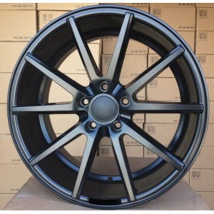 R18x8  5X108  ET  40  67.1  HX014  Black Half Matt (BLHM)  For HAXER  ((AKC 85 Eur))