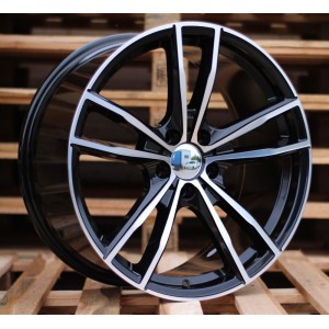 R18x8  5X112  ET  27  66.6  A5588  Black Polished (MB)  For BMW  (P)  (Rear+Front)