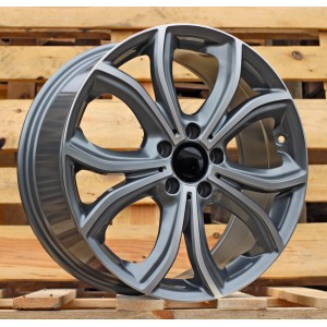 R18x8  5X112  ET  43  66.6  FBX271  Grey Polished (MG)  For MER  (Z5)  ((AKC 90 Eur)HYBRID FORGED)