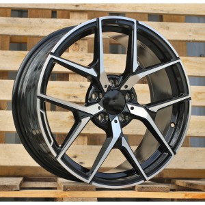 R18x8  5X112  ET  43  66.6  XE137  (YF5726)  Black Polished (MB)  For MER  (Z3)  (HYBRID FORGED)