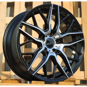 R18x8  5X112  ET  45  66.6  HX038  (B5426)  Black Polished (MB)  For HAXER  (K4)
