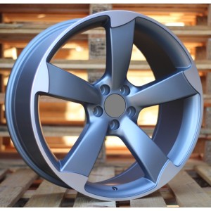 R18x8.5  5X112  ET  35  66.5  BK217  (BY939)  Grey Polished Half Matt (MGHM)  For AUD  (P1)