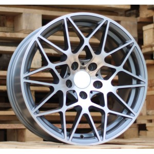 R18x8.5  5X120  ET  35  72.6  B5167  Grey Polished (MG)  For BMW  (K2)  (Rear+Front)