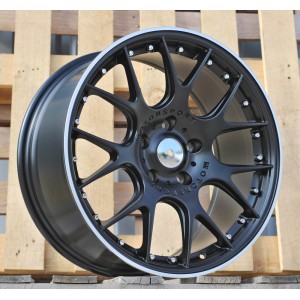 R18x8.5  5X120  ET  37  72.6  IN0278  Black Half Matt+Polished Lip (BLHMPL)  For RACIN  (Z7+Z5)  (BBS Motorsport Style)