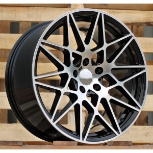 R18x9.5  5X120  ET  40  72.6  B5167  Black Polished (MB)  For BMW  (P)  (REAR+FRONT)