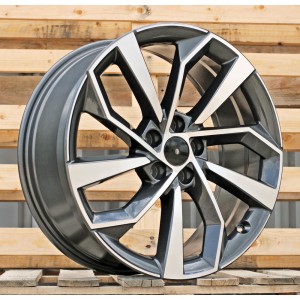 R19x8  5X112  ET  39  66.5  FBX507  Grey Polished (MG)  For AUD  (P2)  (HYBRID FORGED)