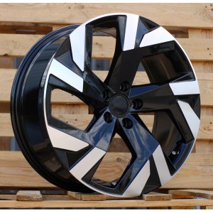 R19x8  5X112  ET  40  57.1  FBX230  Black Polished (MB)  For SKODA  (K8)  (HYBRID FORGED)