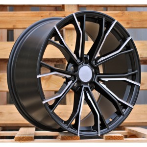 R19x8.5  5X120  ET  33  72.6  A5385  (XFE290)  Black Half Matt (BLHM)  For BMW  (P1)  ((REAR+FRONT))