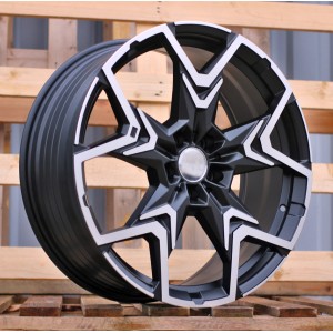 R20x8  5X112  ET  46  66.6  HF5223  Black Polished Half Matt (MBHM)  For BMW  (Z5)  (HYBRID FORGED BMW X2)