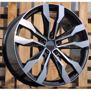 R20x9  5X112  ET  33  66.6  B5333  (A5590)  Black Polished (MB)  For VW  (P)  (TOUAREG)