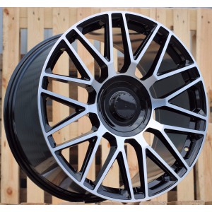 R21x10  5X112  ET  62.5  66.6  FE230  Black Polished (MB)  For MER  (K7)  (Rear+Front (AKC 130 Eur) For New GLS)