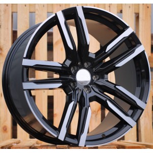 R21x10.5  5X112  ET  43  66.6  FE246  Black Polished (MB)  For BMW  (P2)  ((AKC 150 Eur) X5/X6)