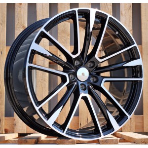 R21x9  5X114.3  ET  35  67.1  H1005  (FB0469J)  Black Polished (MB)  For MASER  (K7)  (FORGED Maserati (Rear+Front))