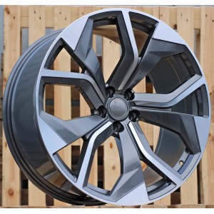 R21x9.5  5X112  ET  31  66.5  B1637  (BK5758)  Grey Polished (MG)  For AUD  (P)