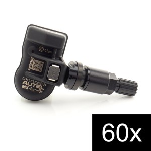 Set of 60pcs TPMS Autel MX-Sensor E 315+433MHz Metal Stem Black