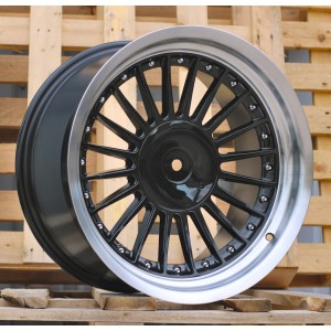 R17x9  5X120  ET  15  74.1  7307R  Graphite+Polished Lip (GRPL)  For BMW  (Z5)  (ALPINA Style (Front+Rear))