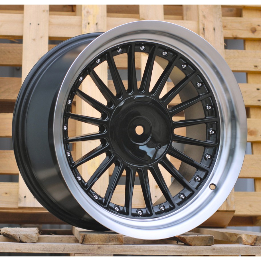 R17x9  5X120  ET  15  74.1  7307R  Graphite+Polished Lip (GRPL)  For BMW  (Z5)  (ALPINA Style (Front+Rear))