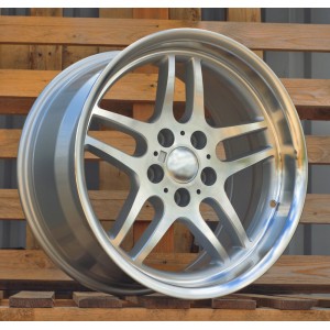 R17x9  5X120  ET  20  74.1  A5913  Silver+Polished Lip (SP)  For BMW  (P)  (Rear+Front (MS Polished))