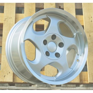R17x9  5X120  ET  17  74.1  B2418  Silver+Polished Lip (SP)  For BMW  (Z1)  (Rear Left)