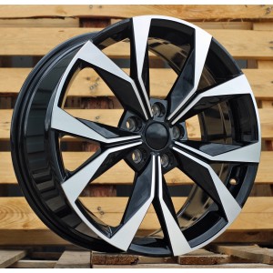 R18x7.5  5X112  ET  45  57.1  I5627  Black Polished (MB)  For SKODA  (Z5)  (Karoq New Model)
