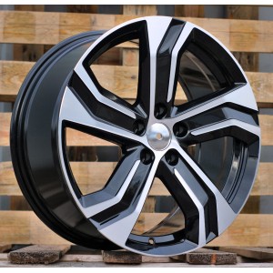 R18x8  5X108  ET  42  63.4  Y0143  (FBX215)  Black Polished (MB)  For VOLVO  (Z3+Z6)  (HYBRID FORGED)