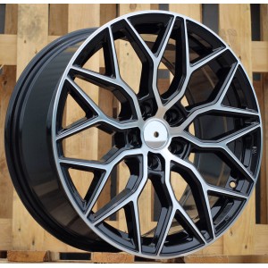 R18x8  5X114.3  ET  40  73.1  B5812  Black Polished (MB)  For RACIN  (P2+P)  (Style Vossen)