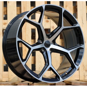 R19x8.5  5X112  ET  35  66.5  I5598  (FBX112)  Black Polished (MB)  For AUD  (K7)  (HYBRID FORGED)