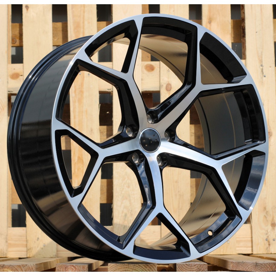 R19x8.5  5X112  ET  35  66.5  I5598  (FBX112)  Black Polished (MB)  For AUD  (K7)  (HYBRID FORGED)