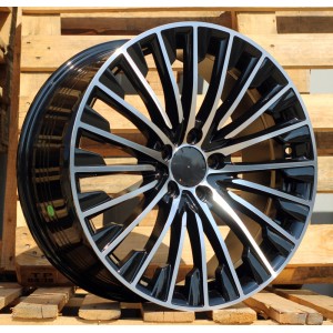 R20x9.5  5X112  ET  51  66.6  FBX132  Black Polished (MB)  For MER  (Z6+Z5)  (HYBRID FORGED Front+Rear)