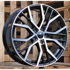 R16x7  5X112  ET  45  57.1  BK713  Black Polished (MB)  For VW  (R+K2)