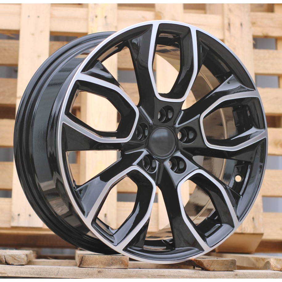 R16x7  5X112  ET  45  57.1  H593  Black Partial Polished (BP)  For SKODA  (K3)
