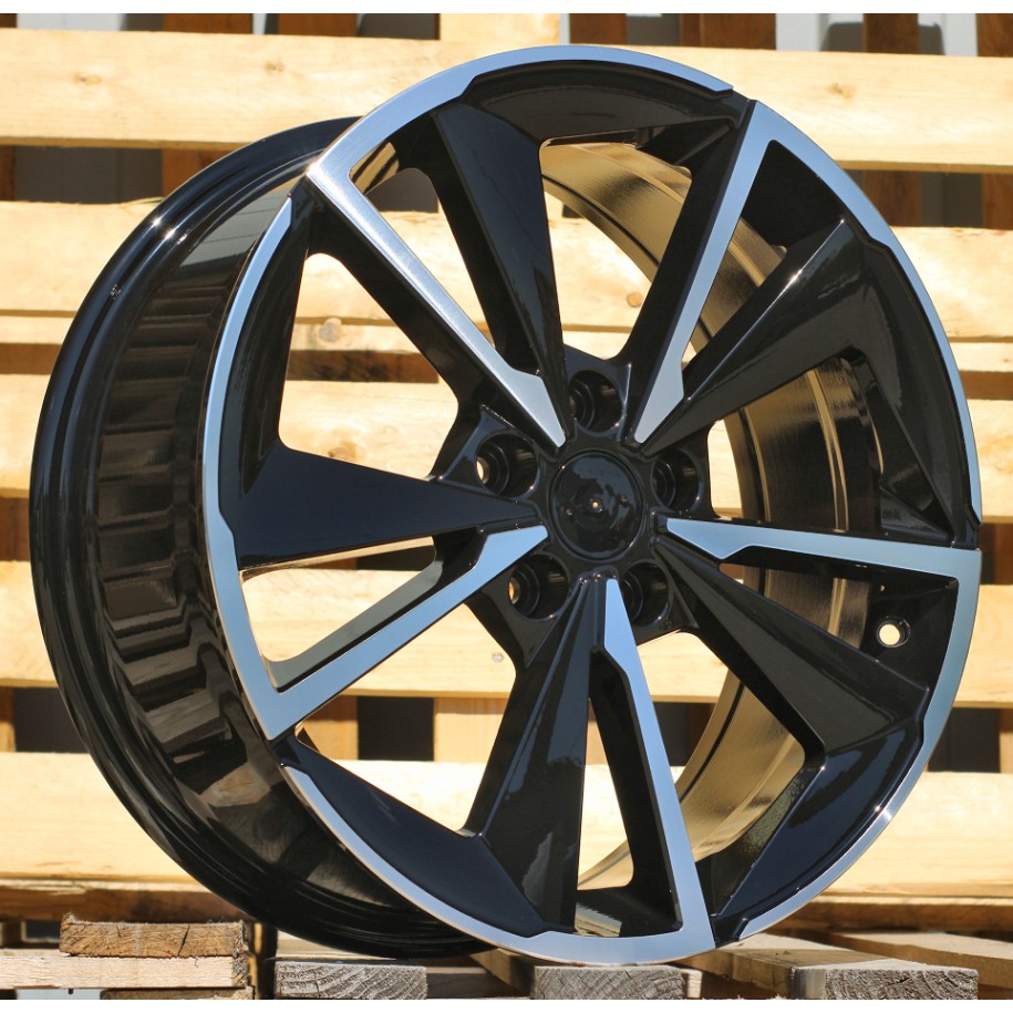 R18x7.5  5X114.3  ET  45  66.1  D1982  Black Polished (MB)  For NISS  (Z3+Z4)  (Qashqai NEW Model)