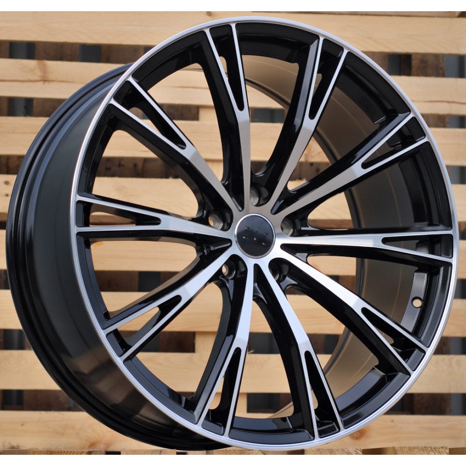 R19x8.5  5X112  ET  40  66.5  H5060  (INSA001)  Black Polished (MB)  For AUD  (P1+A)  (ABT Style)