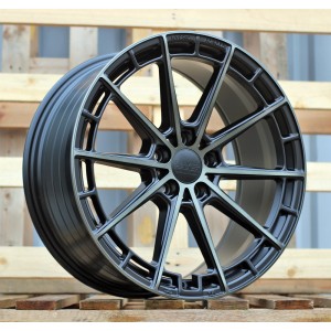 R19x8.5  5X112  ET  40  66.5  HX019F  (F9793)  Black Half Matt Double Tinted Face (BLHMDTF)  For HAXER  (P2)  (HYBRID FORGED New